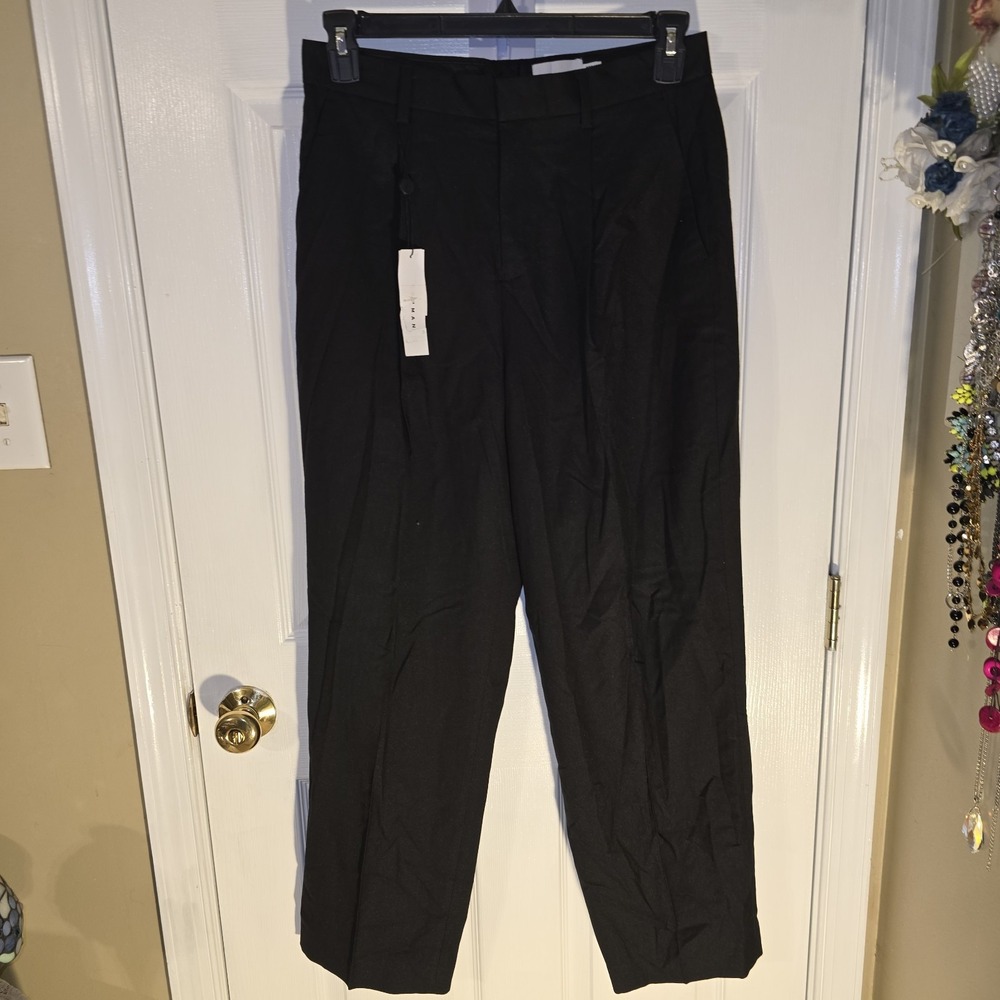 TOPMAN Mens Black Pleated Dress Pants W30 L32 Regular Fit Office‎ Trousers